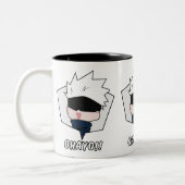 Tasse 2 Couleurs Kawaii Anime Meme  (Gauche)