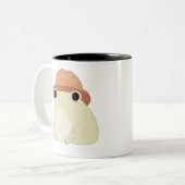 Tasse 2 Couleurs Kawaii Chilling Frog Cadeau (Devant gauche)
