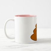 Tasse 2 Couleurs Kawaii Poo Poo (Gauche)
