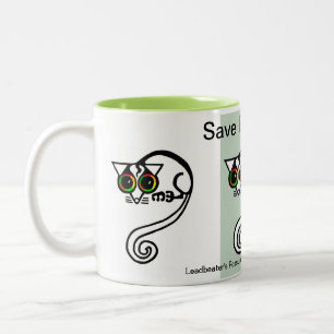 Tasse 2 Couleurs Kawaii - Save POSSUMS - Amoureux des animaux - Fau