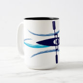 Tasse 2 Couleurs Kayak actuel (Devant gauche)