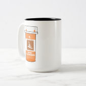 Tasse 2 Couleurs Kayak est ma drogue (Devant gauche)