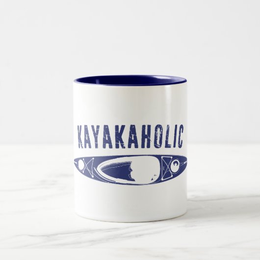 Tasse 2 Couleurs Kayakaholic (Centre)
