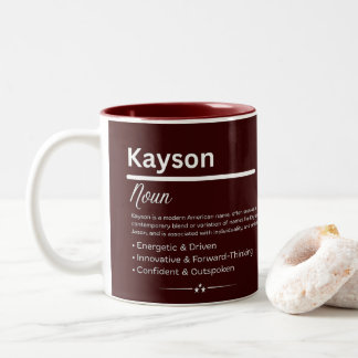 Tasse 2 Couleurs Kayson Personalized Name