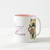 Tasse 2 Couleurs Keeshond Heart Mom (Devant droit)