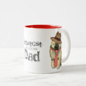 Tasse 2 Couleurs Keeshond Papa (Devant droit)