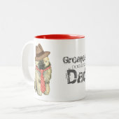 Tasse 2 Couleurs Keeshond Papa (Devant gauche)