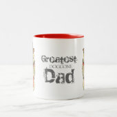 Tasse 2 Couleurs Keeshond Papa (Centre)