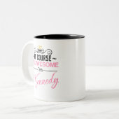 Tasse 2 Couleurs Kennedy Bien sûr Je suis un nom génial (Devant gauche)