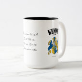 Tasse 2 Couleurs Kenny Family Crest, Traduction & Signification (Devant droit)