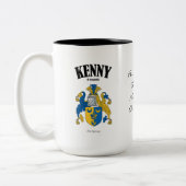 Tasse 2 Couleurs Kenny Family Crest, Traduction & Signification (Gauche)