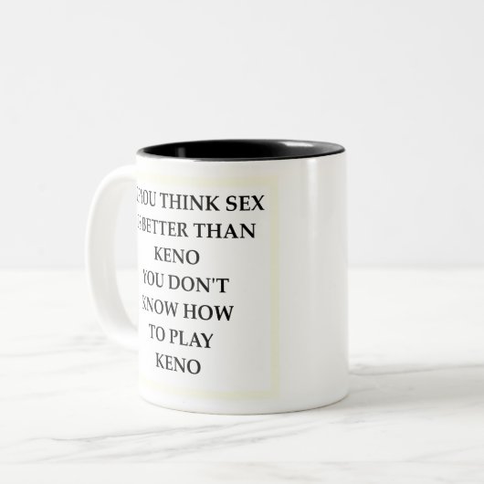 TASSE 2 COULEURS KENO (Devant gauche)