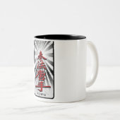 Tasse 2 Couleurs Kenpo-Karate-3D (Devant droit)