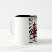 Tasse 2 Couleurs Kenpo-Karate-3D (Devant gauche)