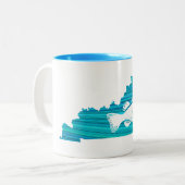 Tasse 2 Couleurs Kentucky Wave Fishing (Devant gauche)