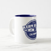Tasse 2 Couleurs Kern River Californie Kayak (Devant gauche)
