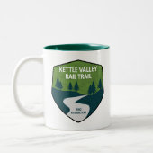 Tasse 2 Couleurs Kettle Valley Rail Trail Colombie-Britannique (Gauche)