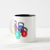 Tasse 2 Couleurs Kettlebells (Devant gauche)