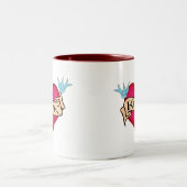 Tasse 2 Couleurs Kevin - T-shirts et cadeaux faits sur commande de (Centre)