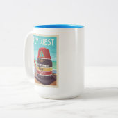 Tasse 2 Couleurs Key West | Floride (Devant gauche)