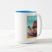 Tasse 2 Couleurs Key West | Floride (Devant droit)