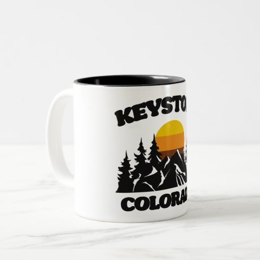 Tasse 2 Couleurs Keystone, Colorado (Devant gauche)