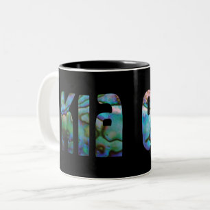 TASSE 2 COULEURS KIA ORA KIWI ACCUEILLE PAUA