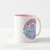 Tasse 2 Couleurs Kickboxing Is My Therapy Personalized Name (Devant droit)