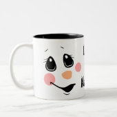 Tasse 2 Couleurs Kids Personalize Snowman (Gauche)