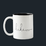 Tasse 2 Couleurs Kiki Établi | Kiki Gift<br><div class="desc">Cette tasse présente le texte grand-mère en s beau script avec "est" et l'année! Cela lui ferait un cadeau parfait pour le jour de sa mère, Noël, anniversaire, ou le faire-part parfait de grossesse pour cette surprise inattendue que la future grand-mère peut utiliser pour toujours ! Changez la couleur de...</div>