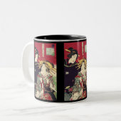 Tasse 2 Couleurs kimono japonais geisha (Devant gauche)