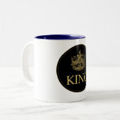 Tasse 2 Couleurs King and Crown Royal Emblem (Devant gauche)