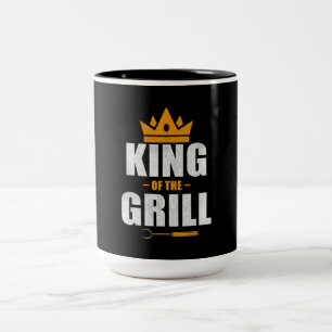 Tasse 2 Couleurs King of grill chef   grillades & barbecues amoureu