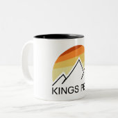 Tasse 2 Couleurs Kings Peak Utah Retro (Devant gauche)