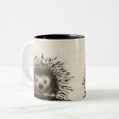Tasse 2 Couleurs KiniArt Porcupine (Devant gauche)