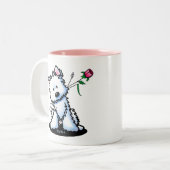 Tasse 2 Couleurs KiniArt Westie (Devant gauche)