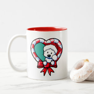 Tasse 2 Couleurs KiniArt Westie Christmas Love