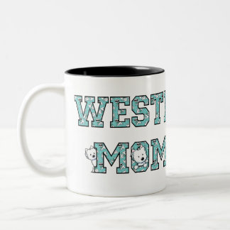 Tasse 2 Couleurs KiniArt Westie Maman
