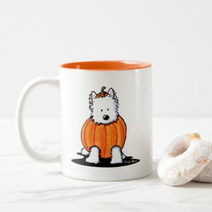 Tasse 2 Couleurs KiniArt Westie Punkin'