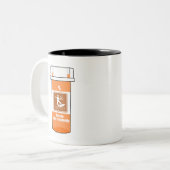 Tasse 2 Couleurs Kitesurf est ma drogue (Devant gauche)