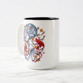 Tasse 2 Couleurs Kitsune renard japonais (Devant gauche)