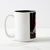 Tasse 2 Couleurs Kitten blanc vulnérable (Gauche)