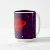 Tasse 2 Couleurs Kitty dans l'espace (Devant droit)
