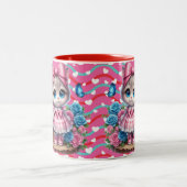 Tasse 2 Couleurs Kitty de la Saint-Valentin (Centre)