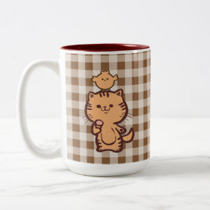 Tasse 2 Couleurs Kitty et Little poulet