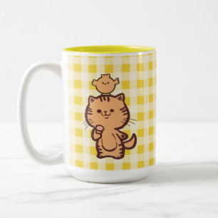Tasse 2 Couleurs Kitty et Little poulet