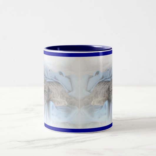 Tasse 2 Couleurs Kitty somnolent (Centre)