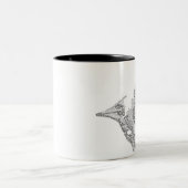 Tasse 2 Couleurs Kitty typographique (Centre)