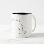 Tasse 2 Couleurs Kitty voices kitty chat joie blanc noir (Devant droit)