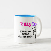 Tasse 2 Couleurs "KittyTude !" (Devant droit)